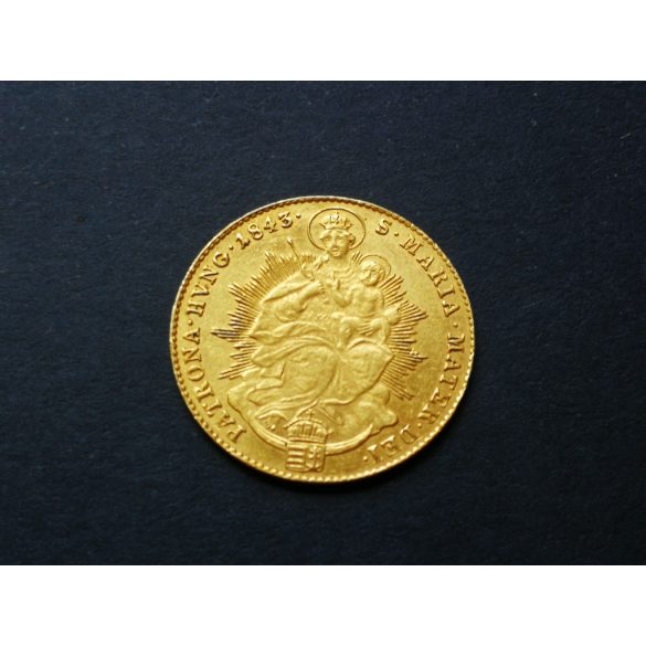 Magyarország 1843 V. Ferdinánd arany dukát 3,49 g