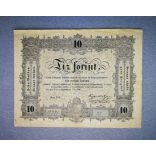 Hungary 10 Forint 1848 F+
