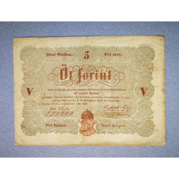 Magyarország 5 Forint 1848 F-