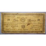 Austria - Hungary 1849 10 Kreuzer VG