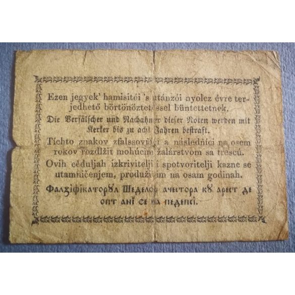 Magyarország Kossuth 15 Pengő Krajczárra 1849 VG-