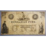 Hungary Kossuth 1 Dollar 1852 VG