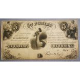 Hungary Kossuth 5 Forint 1852 VG+