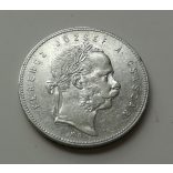 Magyarország Ferenc József 1 Forint 1869 KB, ezüst