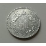Magyarország Ferenc József 1 Forint 1869 KB, ezüst