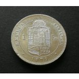 Hungary 1 HUF 1879 silver