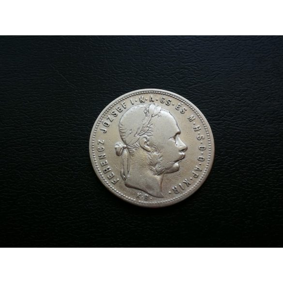 Hungary Ferenc József 1 Forint 1881 K.B.silver