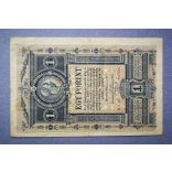 Austria Hungary 1 Forint/1 Gulden 1882 F+