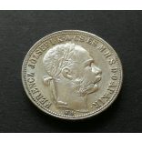 Hungary 1 Forint 1883 KB silver