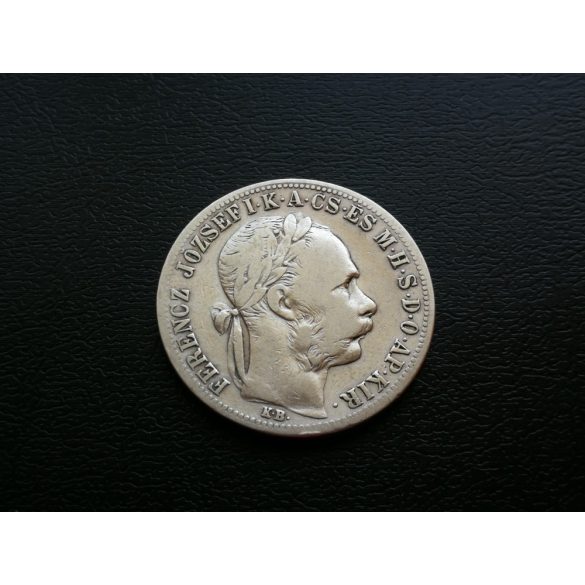 Hungary Ferenc József 1 Forint 1883 K.B. silver