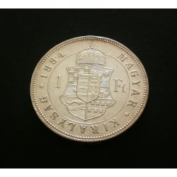 Magyarország 1 Forint 1884 KB ezüst 12,36 gr