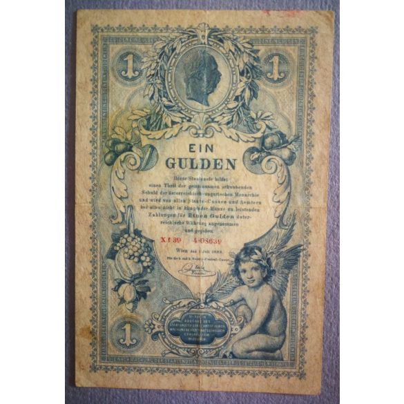 Austria - Hungary 1888 1 Gulden F-