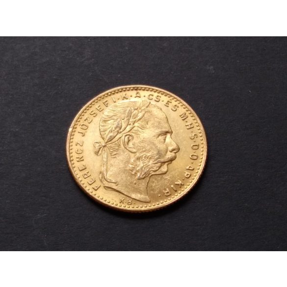 Hungary 20 Francs/8 Forint 1888 6,46 gr gold