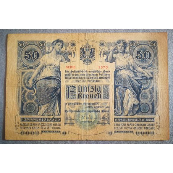 Austria - Hungary 1902 50 Kroner F