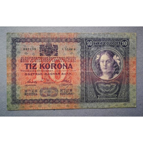 Hungary 10 Korona 1904 F