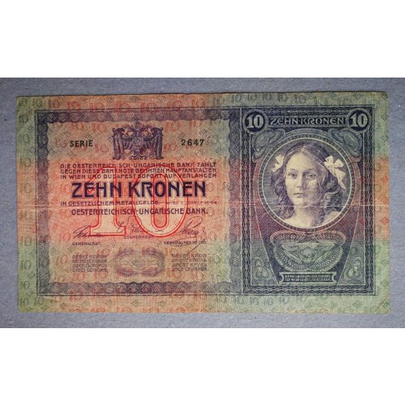 Hungary 10 Korona 1904 F