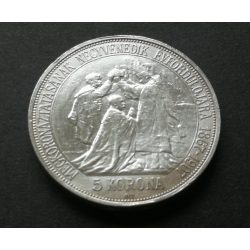 Magyarország Ferenc József 5 Korona KB 1907 24 g ezüst