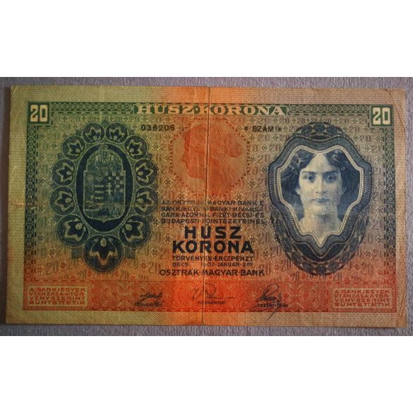 Ausztria - Magyarország 20 Korona 1907 VF-