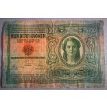 Ausztria - Magyarország 100 Korona 1912 F+