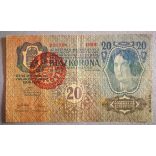 Ausztria - Magyarország 20 Korona 1913 F II. kiadás Magyarország felülbélyegzéssel