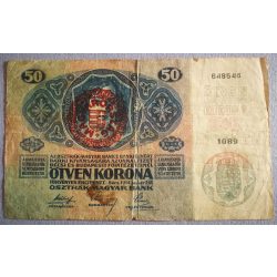   Ausztria - Magyarország 50 Korona 1914 F- Magyarország felülbélyegzéssel