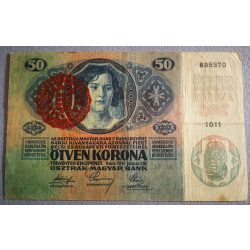   Ausztria - Magyarország 50 Korona 1914 F Magyarország felülbélyegzéssel