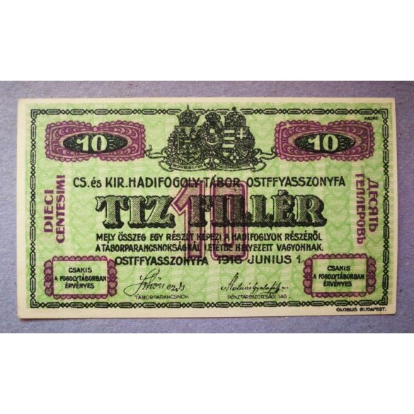 Magyarország 10 Fillér/Heller Ostffyasszonyfa, Hadifogoly tábor 1916 UNC 