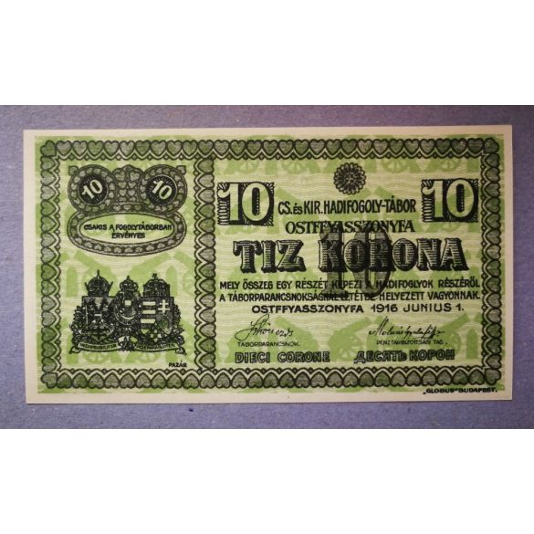 Magyarország 10 Korona/Krone Ostffyasszonyfa, Hadifogoly tábor 1916 UNC 