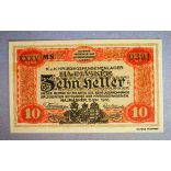 Hungary 10 Filér/Heller 1916 UNC Hajmáskér, Prisoner of War camp