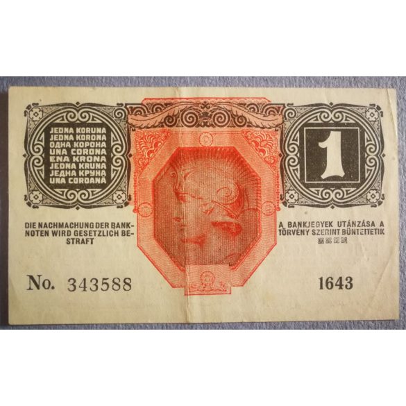 Ausztria - Magyarország 1 Korona 1916 VF+