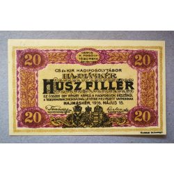   Magyarország 20 Fillér/Heller Hajmáskér, Hadifogoly tábor 1916 UNC 