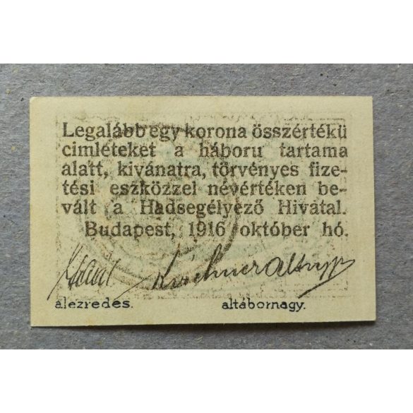 Hungary 4 Fillér 1916 Unc notgeld