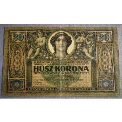 Hungary 20 Korona 1919 august VF-