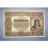 Hungary 100 Korona 1920 VF
