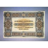 Hungary 1000 Korona 1920 VF+