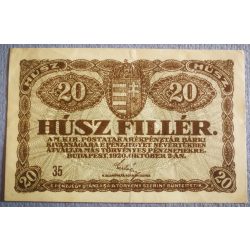 Magyarország 20 Fillér 1920 XF-