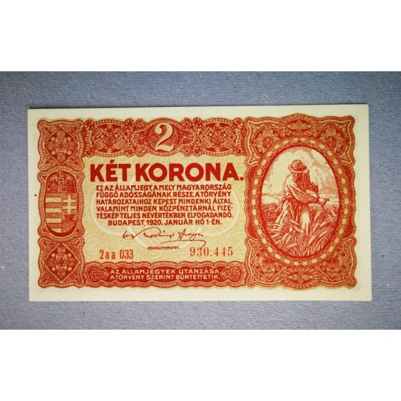 Magyarország 2 Korona 1920 UNC-