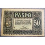 Magyarország 50 Fillér 1920 XF-