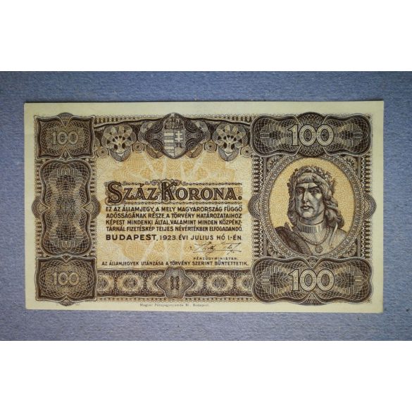 Magyarország 100 Korona 1923 XF+