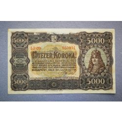 Magyarország 5000 Korona 1923 F