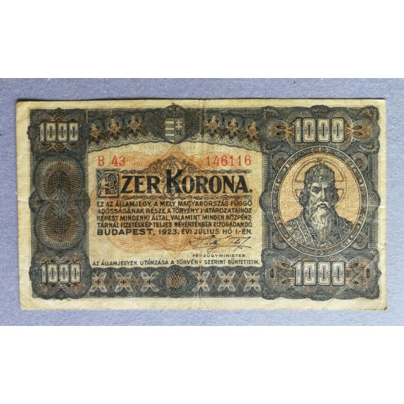 Magyarország 1000 Korona 1923 F