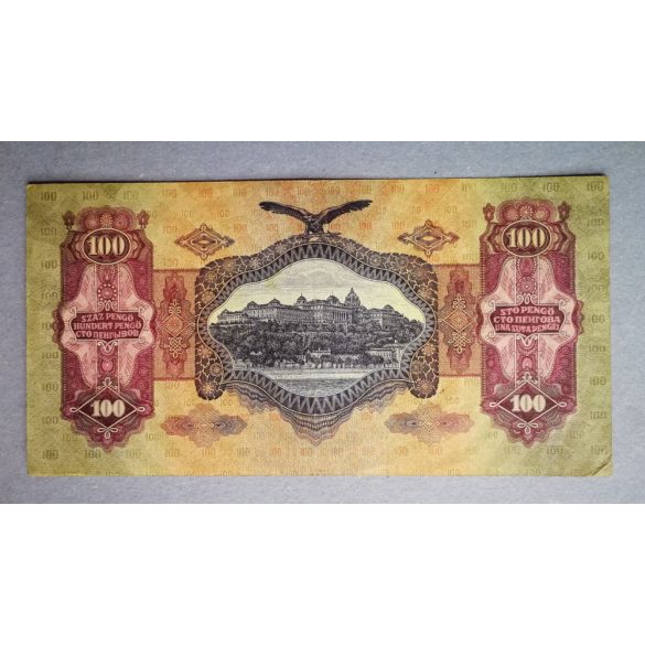 Hungary 100 Pengő 1930 F - overstamped