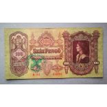 Hungary 100 Pengő 1930 F - overstamped