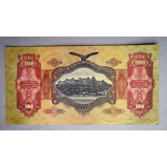 Hungary 100 Pengő 1930 F - overstamped