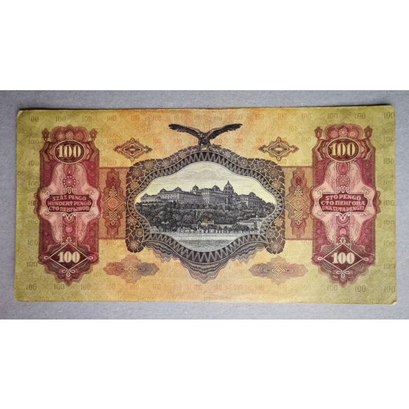 Hungary 100 Pengő 1930 F - stamped 