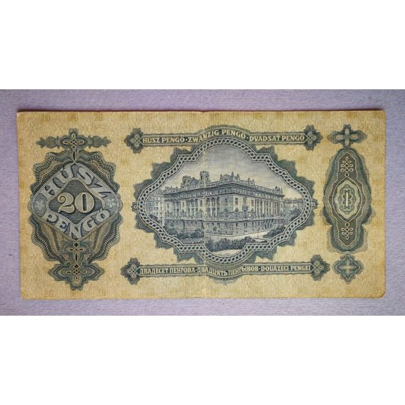 Hungary 20 Pengo 1930 F