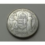 Hungary Miklos Horthy 5 Pengő 1930, silver