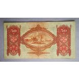 Hungary 50 Pengő 1932 F - overstamped