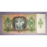 Hungary 10 Pengo 1936 F - overstamped