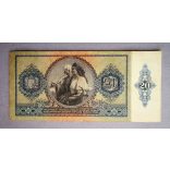 Hungary 20 Pengő 1941 F - overstamped